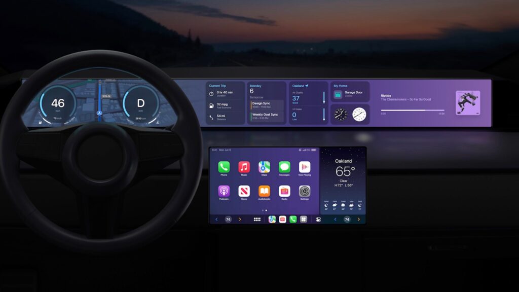 „Apple CarPlay 2“ vis dar yra pakeliui, nepaisant to, kad