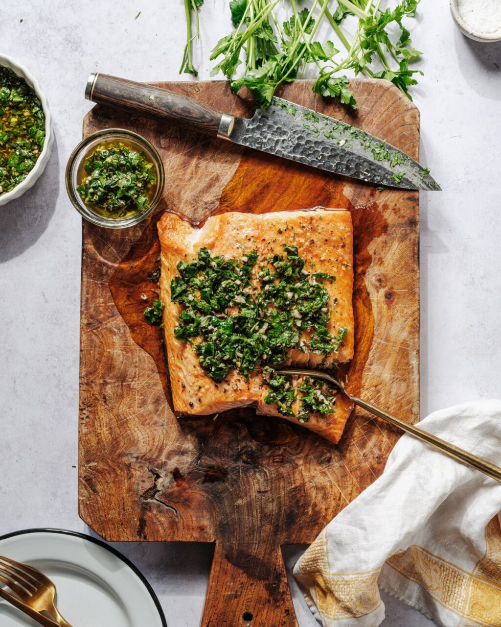 Chimichurri lašiša - pora virėjų