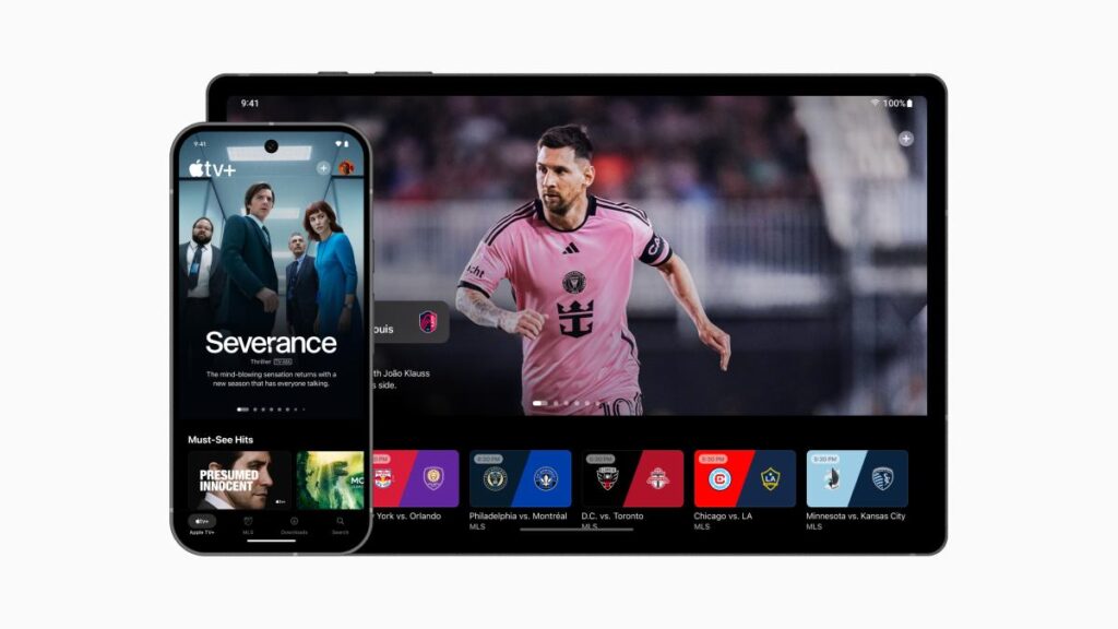 „Apple“ televizijos programa, TV+ transliacijos paslauga ir „MLS Season Pass“