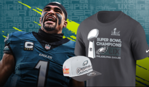 „Philadelphia Eagles“ oficialūs „Super Bowl“ nugalėtojai „Merch: Shop Online“
