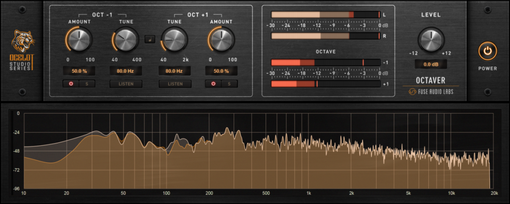„Fuse Audio Labs“ siūlo „Ocelot Octaver“ kaip „Octave-Down“ svorio ir