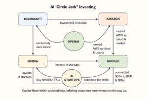 Kaip „Circle Jerk“ investavimas į AI atspindi „dot-com“ vežimo pasiūlymus-muzikos