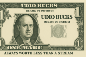 Didžioji neteisėtų AI platformų melo teorija – muzikos technologijų politika