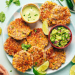 Lengvi Jalapeño kukurūzų kotletai (veganiški)